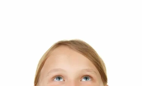 Look up there at the copyspace Stock Photos