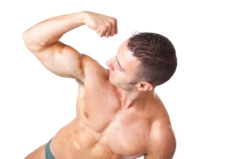 Look at those biceps Stock Photos
