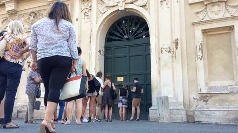 Look through the aventine keyhole Stock Footage 79664937