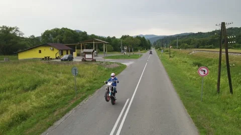 A look at tricks on a motorcycle 库存影片 169336065