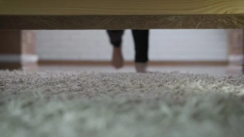 Look under the bed. | Stock Video | Pond5