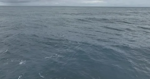 Looking Across an Empty Ocean Drone Aerial View Pa'ia Maui Hawaii USA Stock-Footage 335793459