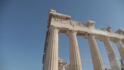 Looking around the Parthenon, Athene. Stock Footage 125056980
