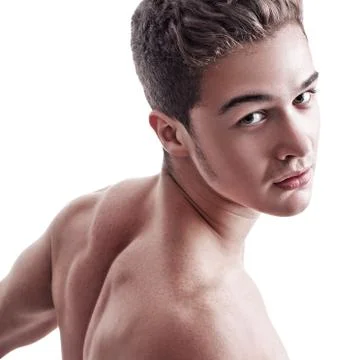 Looking aside 스톡 사진