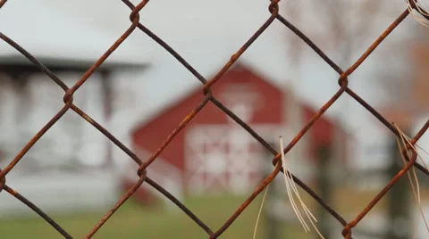 Looking at barn-like structures (8 of 9) Stock Footage 33907941