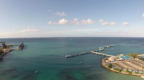 Looking into the Bay in Jamaica Stock Footage 47968145