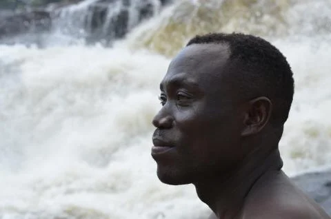 Looking beyond the Murchison Falls Stockfoto's