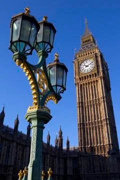 Looking up at Big Ben Stock Photos