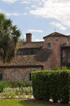 Looking at the Brick Tower Stock Photos
