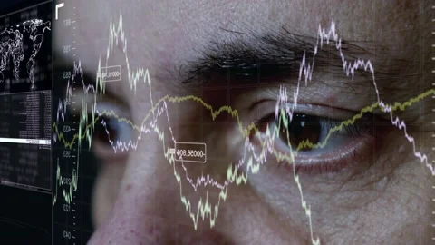 Looking Business Data  Stock Footage 200811002