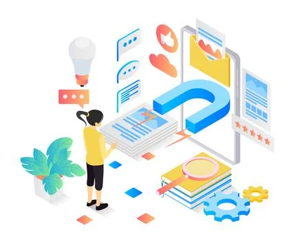 Looking for business ideas Stock Illustration