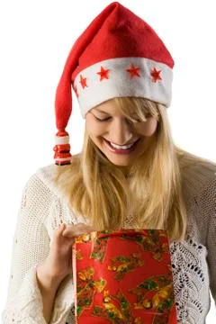 Looking for christmas present Stock Photos