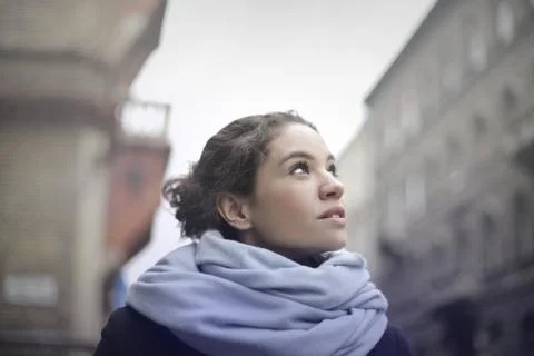 Looking in city Stock Photos