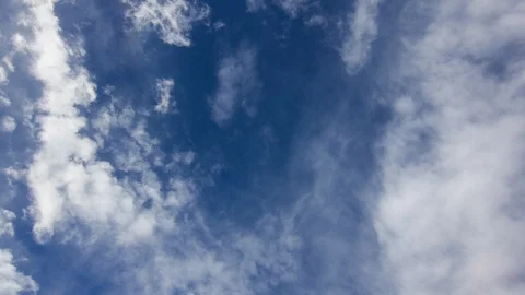Looking up at clouds moving, Timelapse 4K Stockbeeldmateriaal 91805498