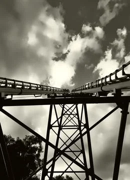 Looking up the Coaster Stock Photos