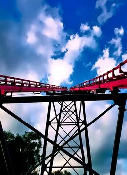Looking up the Coaster Stock Photos