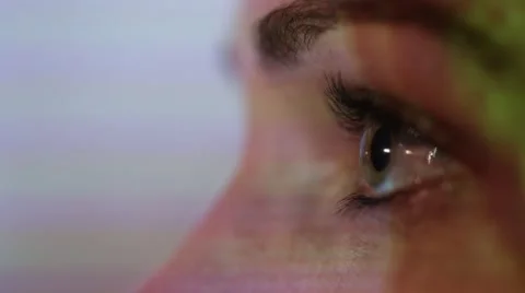 Looking At Computer Screen Stock Footage 64855080