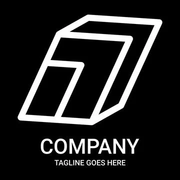 Looking for a cool number logo..? Here's the solution: Outline number 7 log.. Stock Illustration
