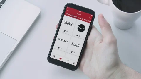 Looking for a coupon code for a discount on the smartphone Stock Footage 93550356