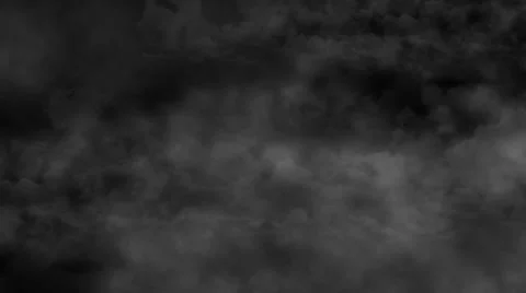 Looking up at Dark Clouds that  move Slow on a Black Background Stock Footage 34614374