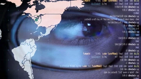 Looking Data Code screen Stock-Footage 200141898