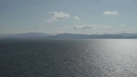 Looking from Dingle towards the ring of Kerry. 库存影片 54656967