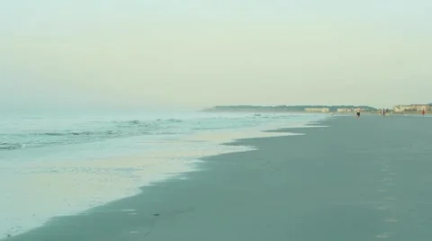 Looking Down Beach 01 Stock-Footage 7907317