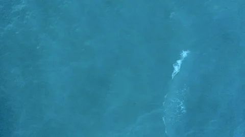 Looking Down On Blue Ocean Water with LUT Stock Footage 153347074