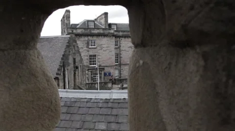 Looking down on busy street Stock Footage 51733004