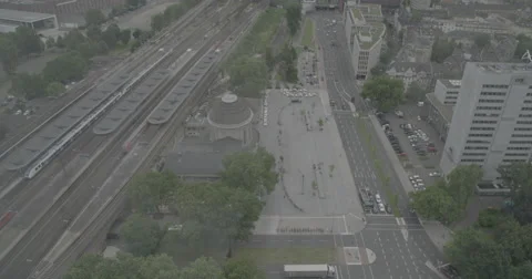 Looking Down On Cologne - Cologne, Germany (Köln) - 4K Video stock 68503176