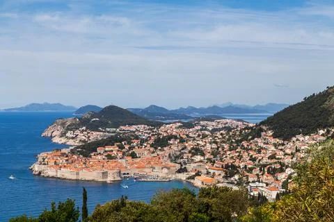 Looking down on Dubrovnik Stock Photos