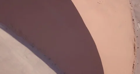 Looking Down Dune 45 - Namibia Stock Footage 85957959