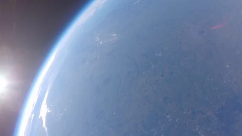 Looking down on earth from space Stock Footage 114977414