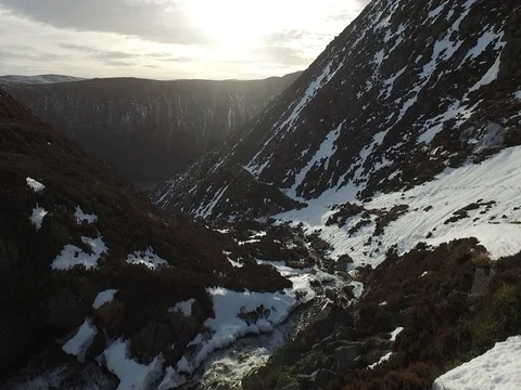 Looking Down into Glen Muick from Glas Allt Видео 83098176