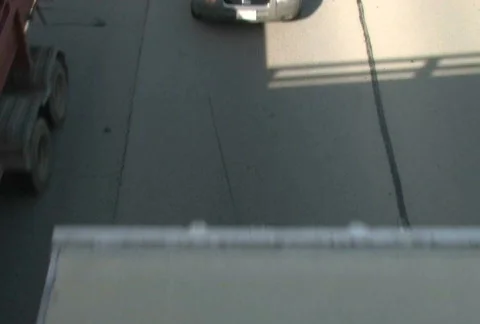 Looking Down At Highway 1 Stock Footage 284071