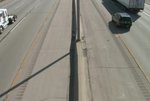 Looking Down At Highway 2 Stock Footage 284074