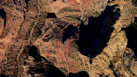 Looking down into a HUGE Canyon in Utah 4K Stock Footage