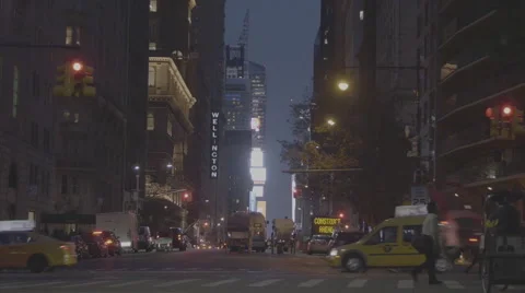 Looking down NYC street Stock Footage 61157838