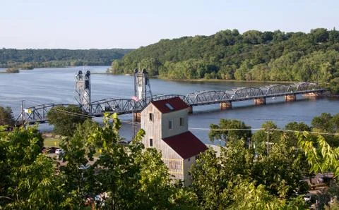 Looking Down Over the St. Croix River Fotos de archivo