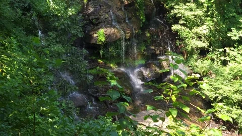 Looking Down On A Waterfall Video stock 247029182