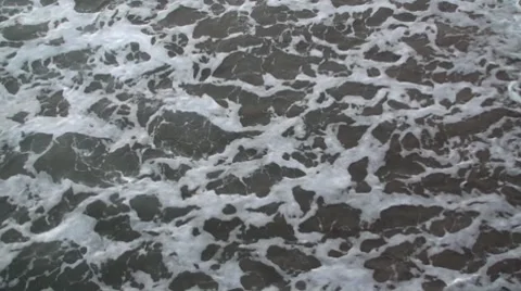 Looking down on waves Stock Footage 7763043