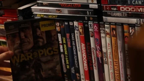 Looking for a DVD to watch Stock Footage 79053592