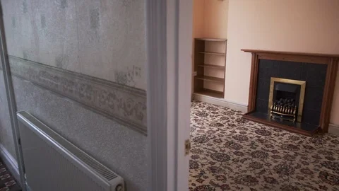 Looking into an empty lounge Stock Footage 113644597