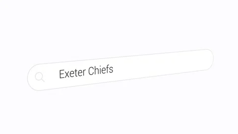 Looking Up Exeter Chiefs on the Search Engine Stock Footage 248668660