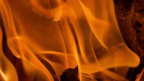 Looking into the fire Stock Footage 242929590