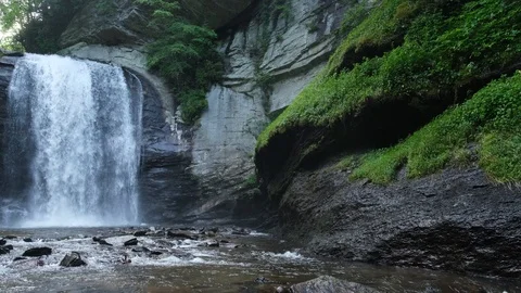 Looking Glass Falls 2 Stock Footage 111390953