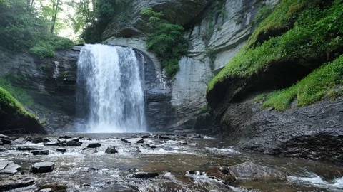 Looking Glass Falls 4 Stock Footage 111390335
