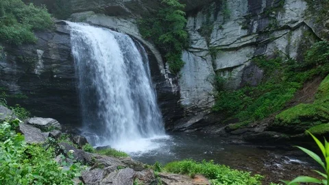 Looking Glass Falls 5 Stock Footage 111390334