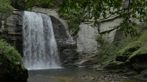 Looking Glass Falls Cinematic Tracking Video stock 68779729