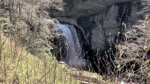 Looking Glass Falls Outside Brevard North Carolina. 4K Stock Footage 89603539